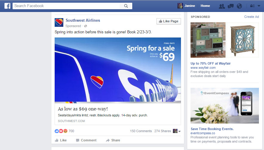 facebook ad screenshot